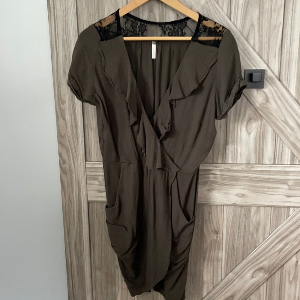 Size medium military green dress